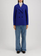 Harris Wharf London Pressed Wool Peacoat