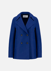 Harris Wharf London Pressed Wool Peacoat