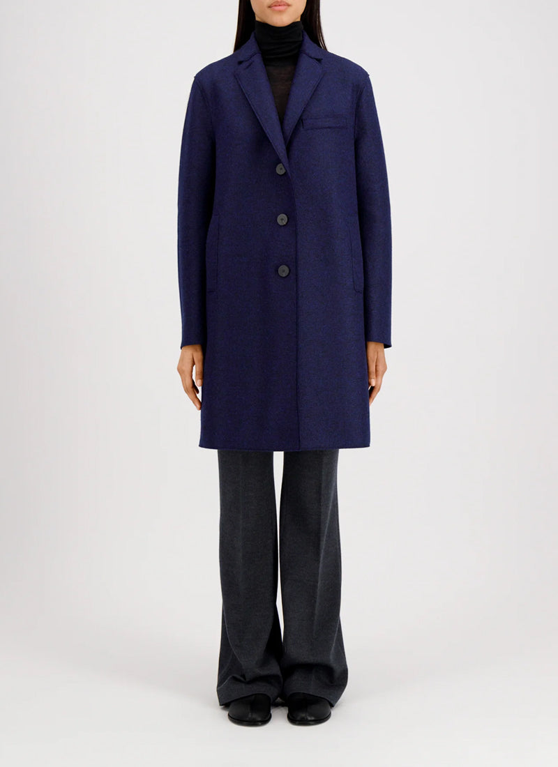 Harris Wharf London Pressed Wool Topcoat