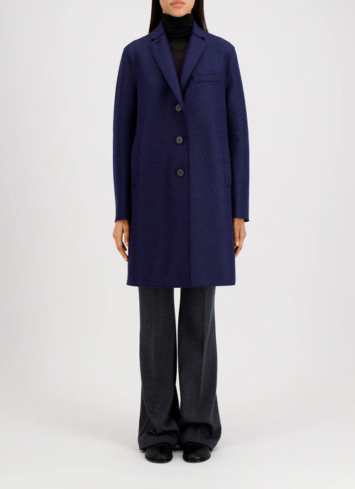 Harris Wharf London Pressed Wool Topcoat