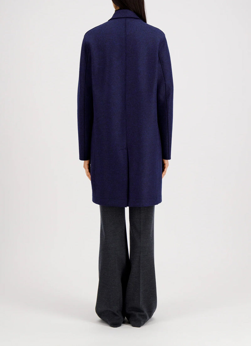 Harris Wharf London Pressed Wool Topcoat
