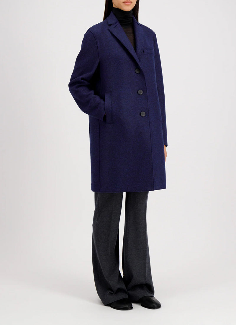 Harris Wharf London Pressed Wool Topcoat