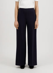 Harris Wharf London Crepe Viscose Flared Trousers