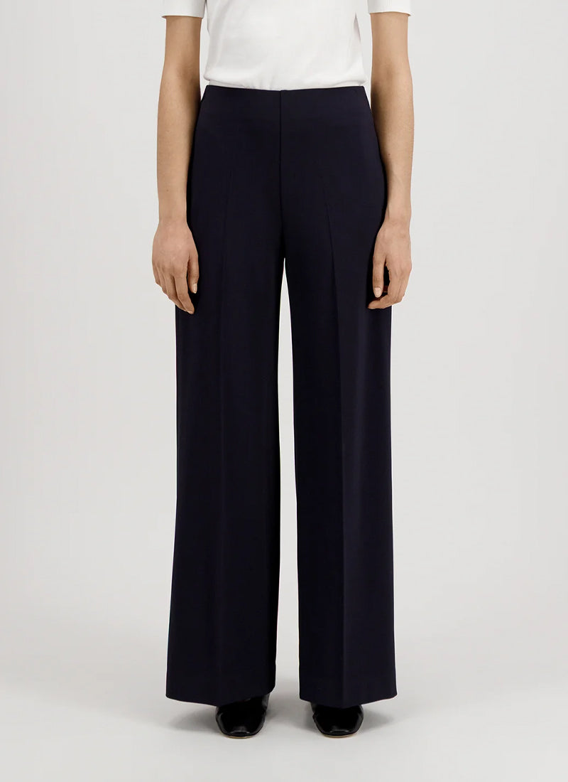 Harris Wharf London Crepe Viscose Flared Trousers