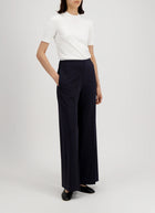 Harris Wharf London Crepe Viscose Flared Trousers