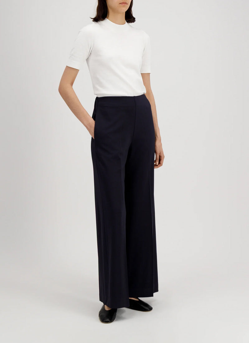 Harris Wharf London Crepe Viscose Flared Trousers