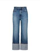 Hawk High Rise Cuffed Jeans