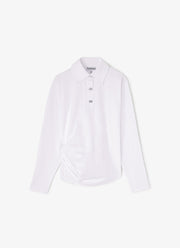 Heavy Stretch Jersey Draped Polo