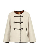 Hermine Faux Fur Collarless Jacket