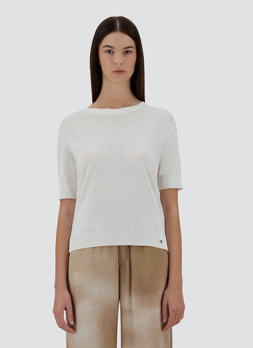 Herno Glam Knit Short Sleeve Crew Neck T-Shirt
