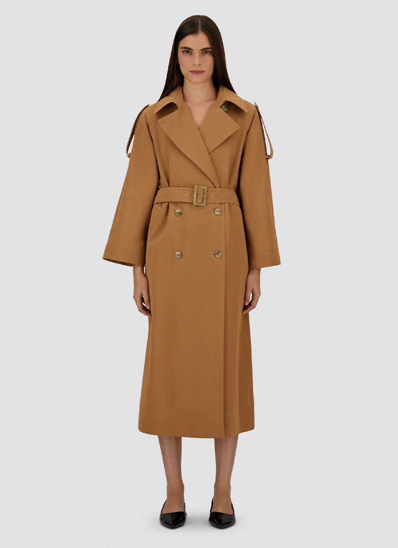 Nylon Gabardine Trench Coat by Herno