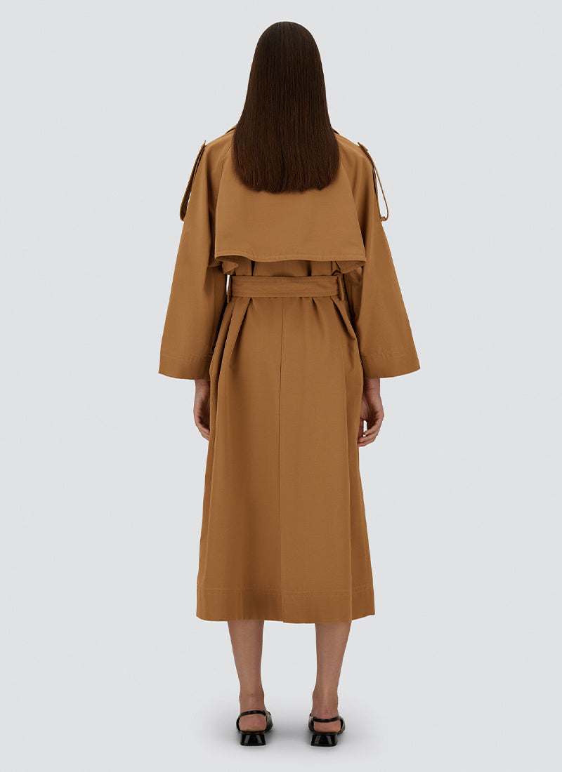 Nylon Gabardine Trench Coat by Herno