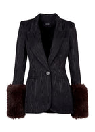 Hourglass Blazer With Detachable Cuffs