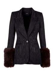 Hourglass Blazer With Detachable Cuffs