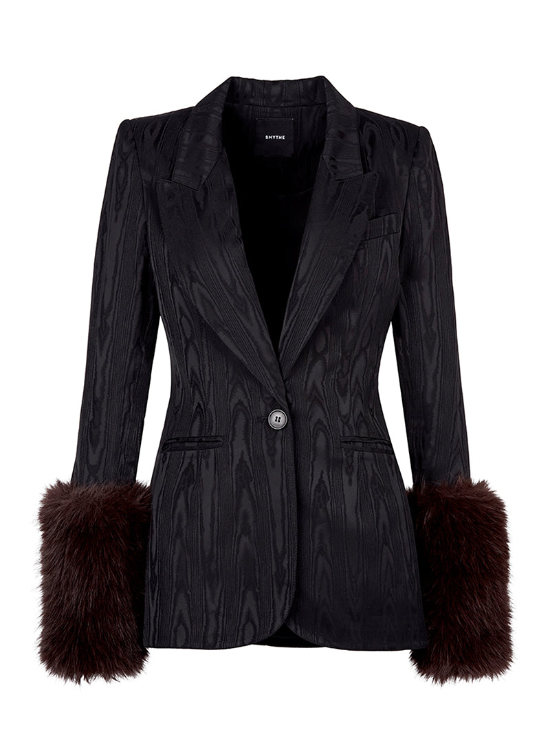 Hourglass Blazer With Detachable Cuffs