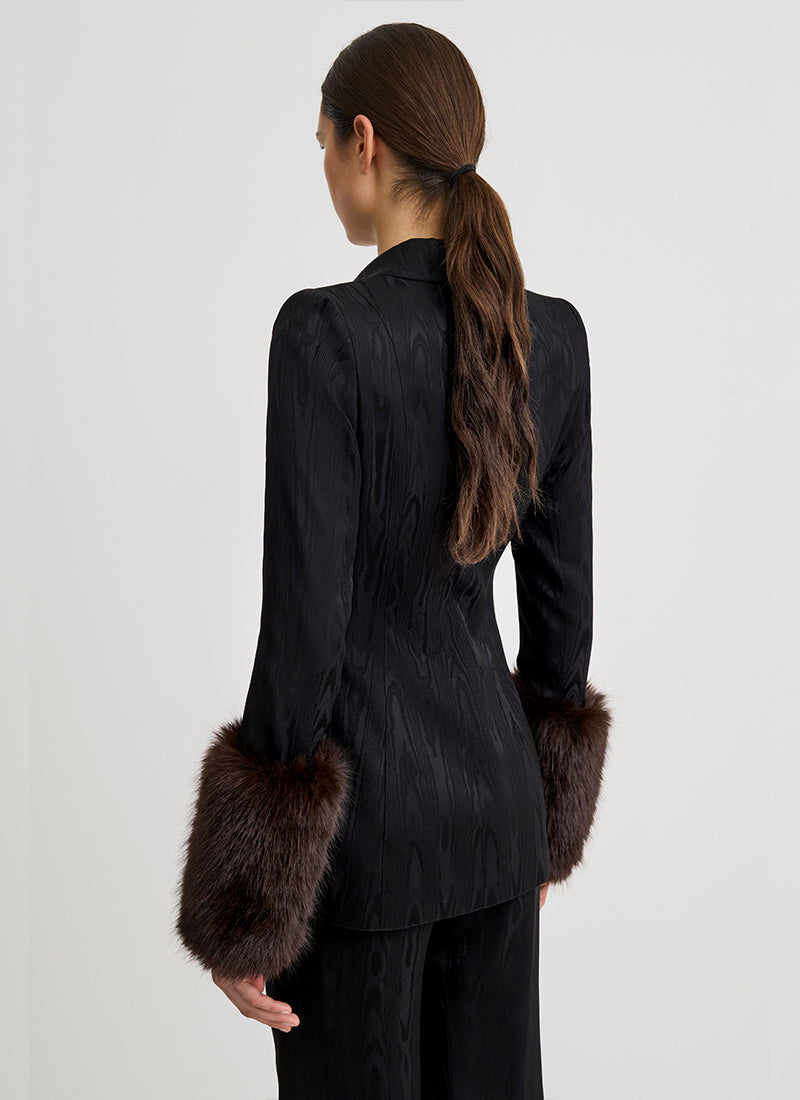 Hourglass Blazer With Detachable Cuffs