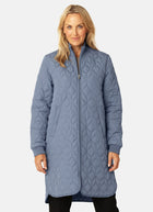 Ilse Jacobsen Long Diamond Quilt Coat