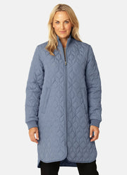 Ilse Jacobsen Long Diamond Quilt Coat