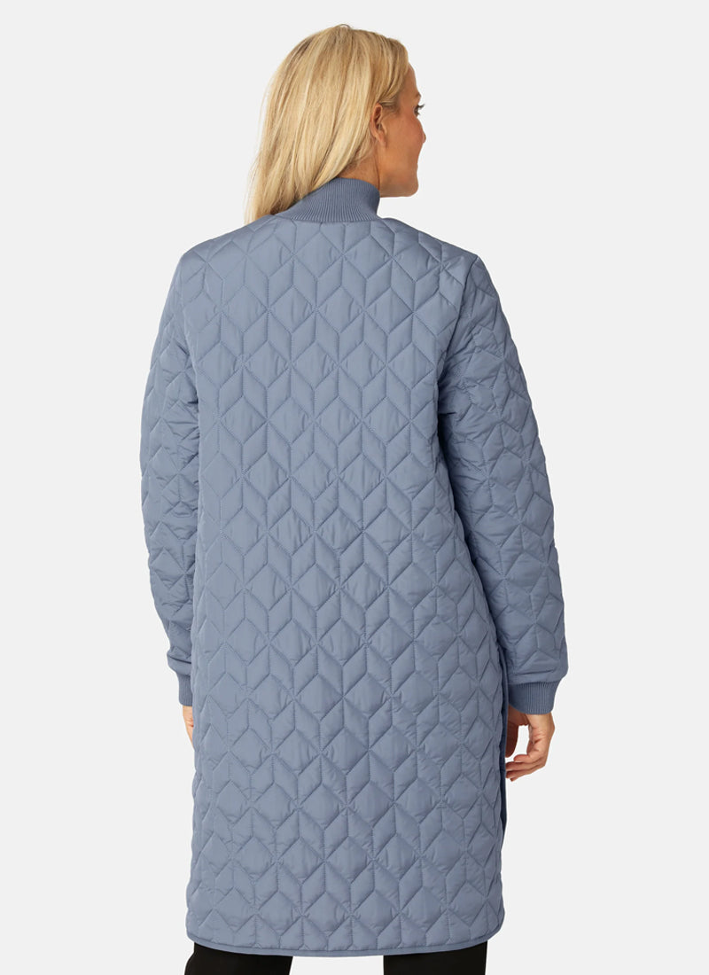 Ilse Jacobsen Long Diamond Quilt Coat
