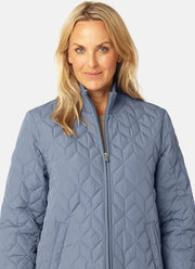 Ilse Jacobsen Long Diamond Quilt Coat