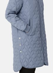 Ilse Jacobsen Long Diamond Quilt Coat