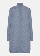 Ilse Jacobsen Long Diamond Quilt Coat