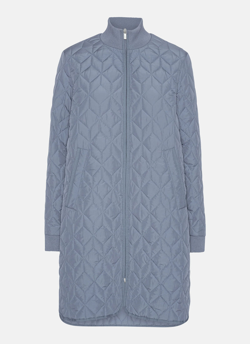 Ilse Jacobsen Long Diamond Quilt Coat