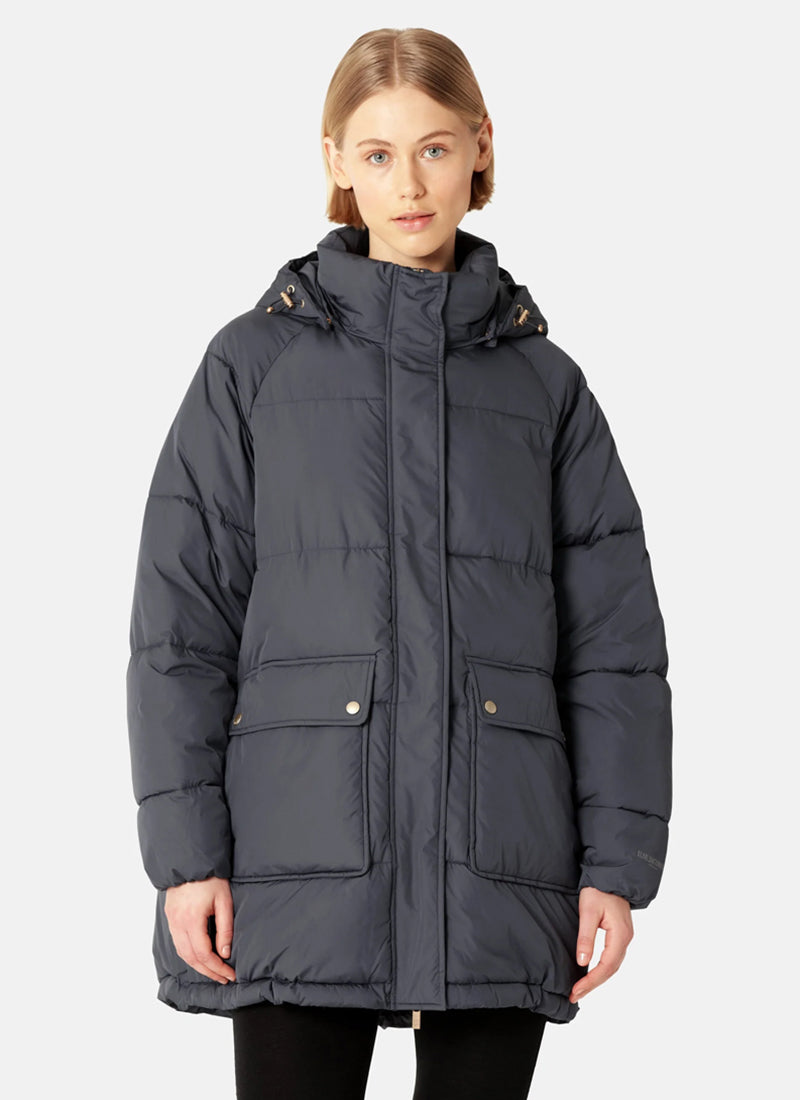 Oversized Padded Coat Blue