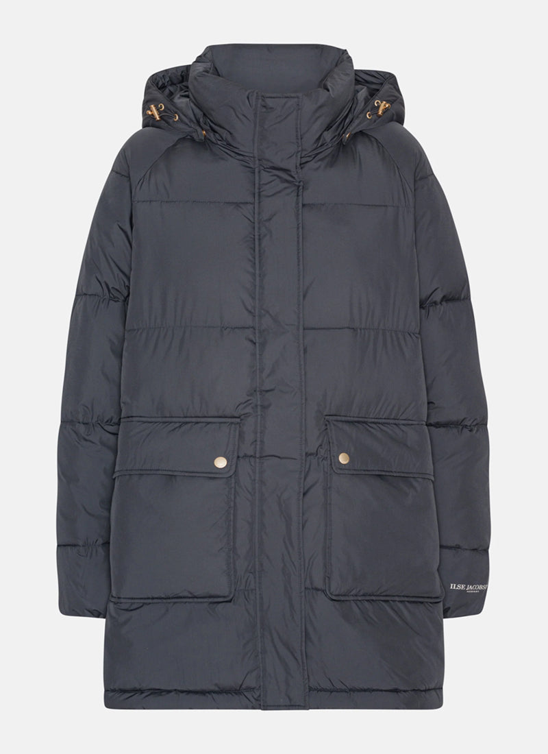 Oversized Padded Coat Blue