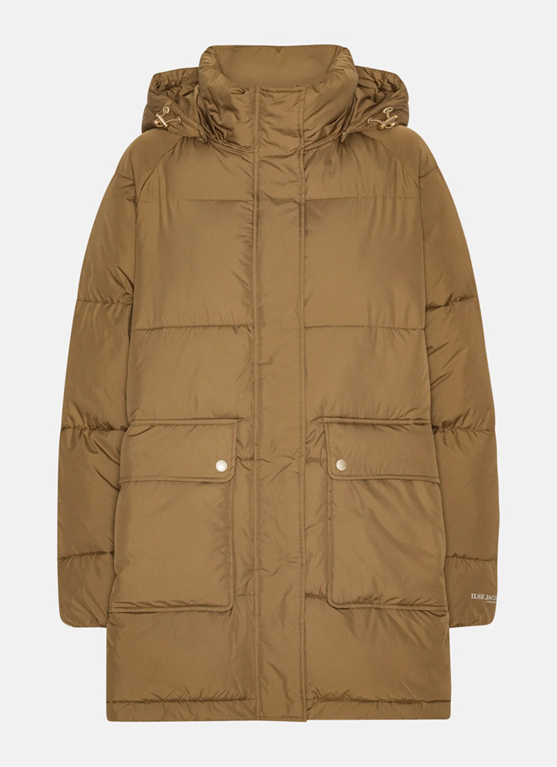 Oversized Padded Coat Brown