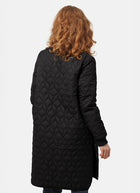 Long Diamond Quilt Coat