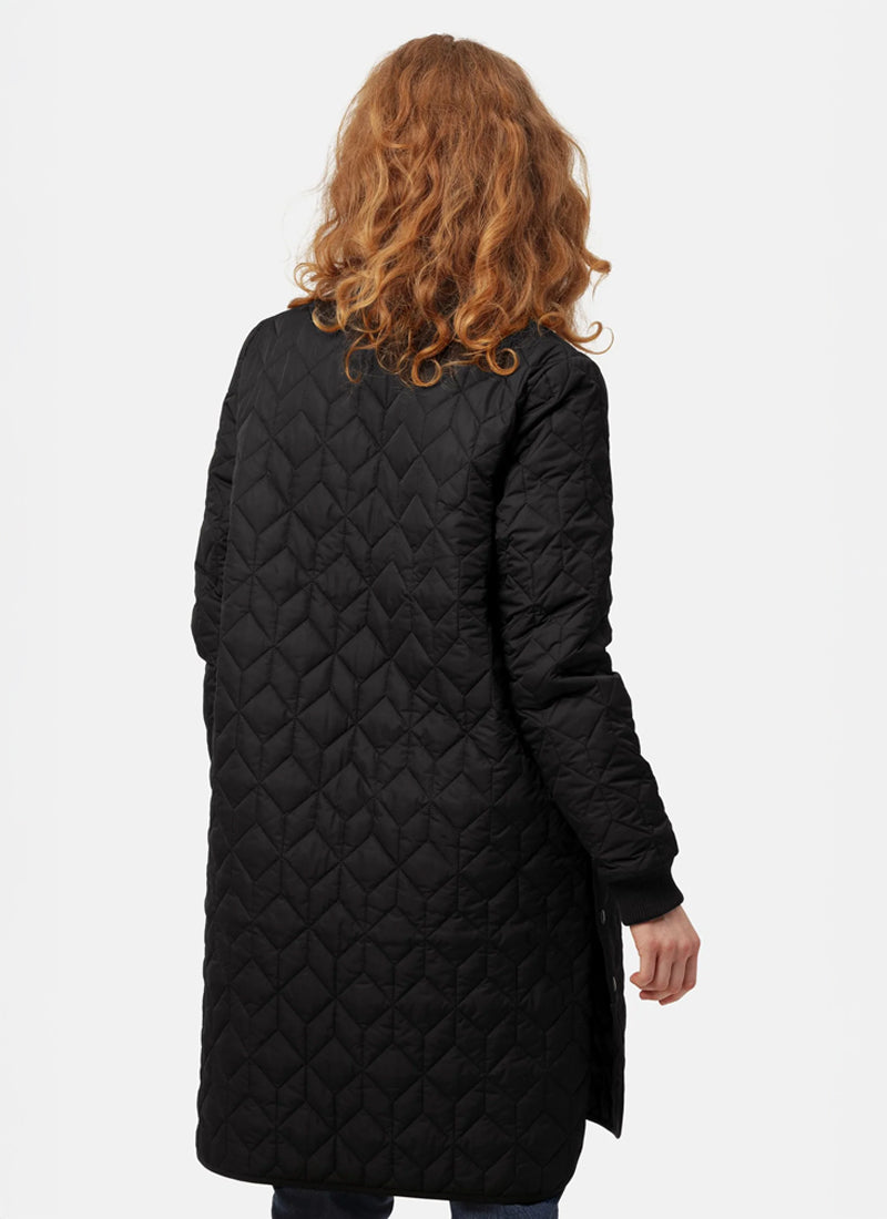Long Diamond Quilt Coat