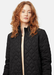 Long Diamond Quilt Coat
