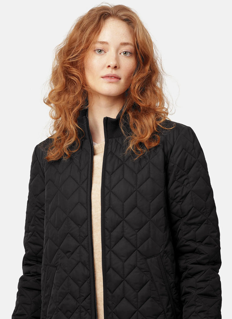 Long Diamond Quilt Coat