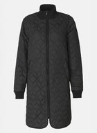 Long Diamond Quilt Coat
