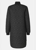 Long Diamond Quilt Coat