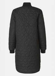 Long Diamond Quilt Coat