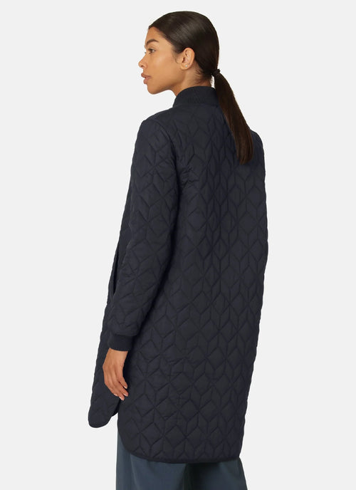 Long Diamond Quilt Coat