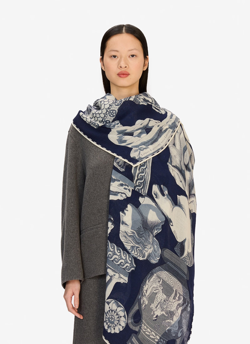 Archives Navy Scarf by INOUI EDITIONS at Andrews