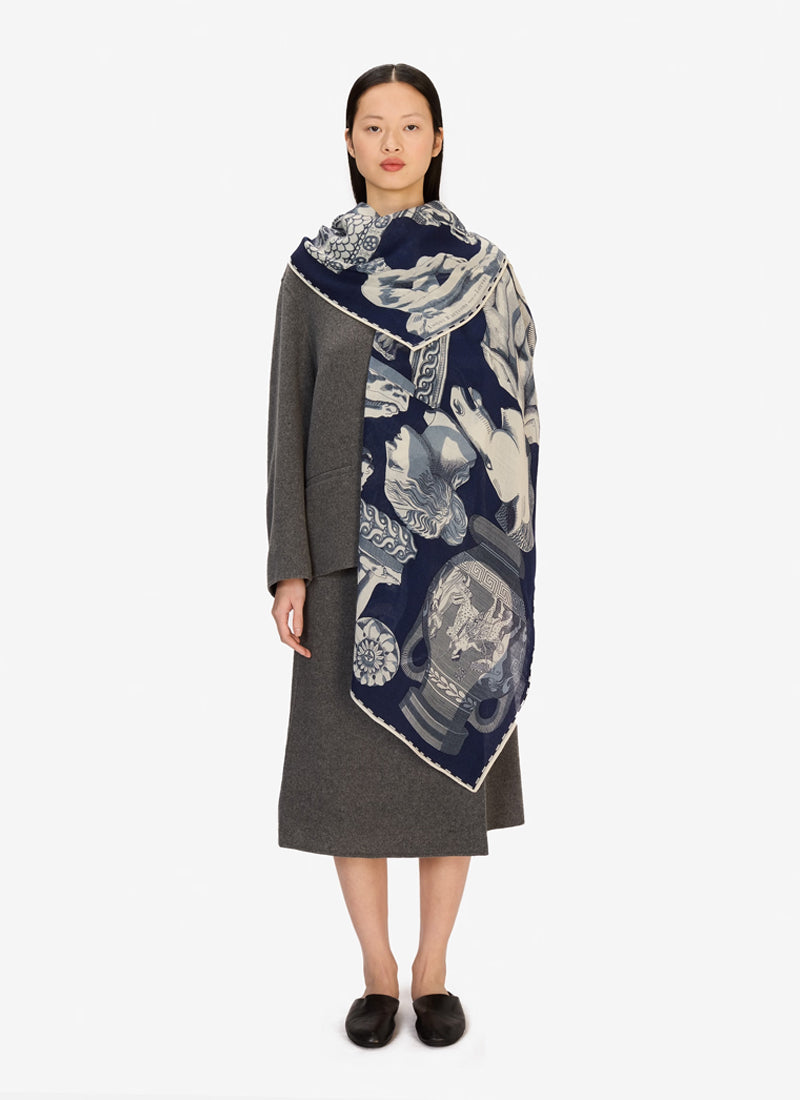Archives Navy Scarf by INOUI EDITIONS at Andrews