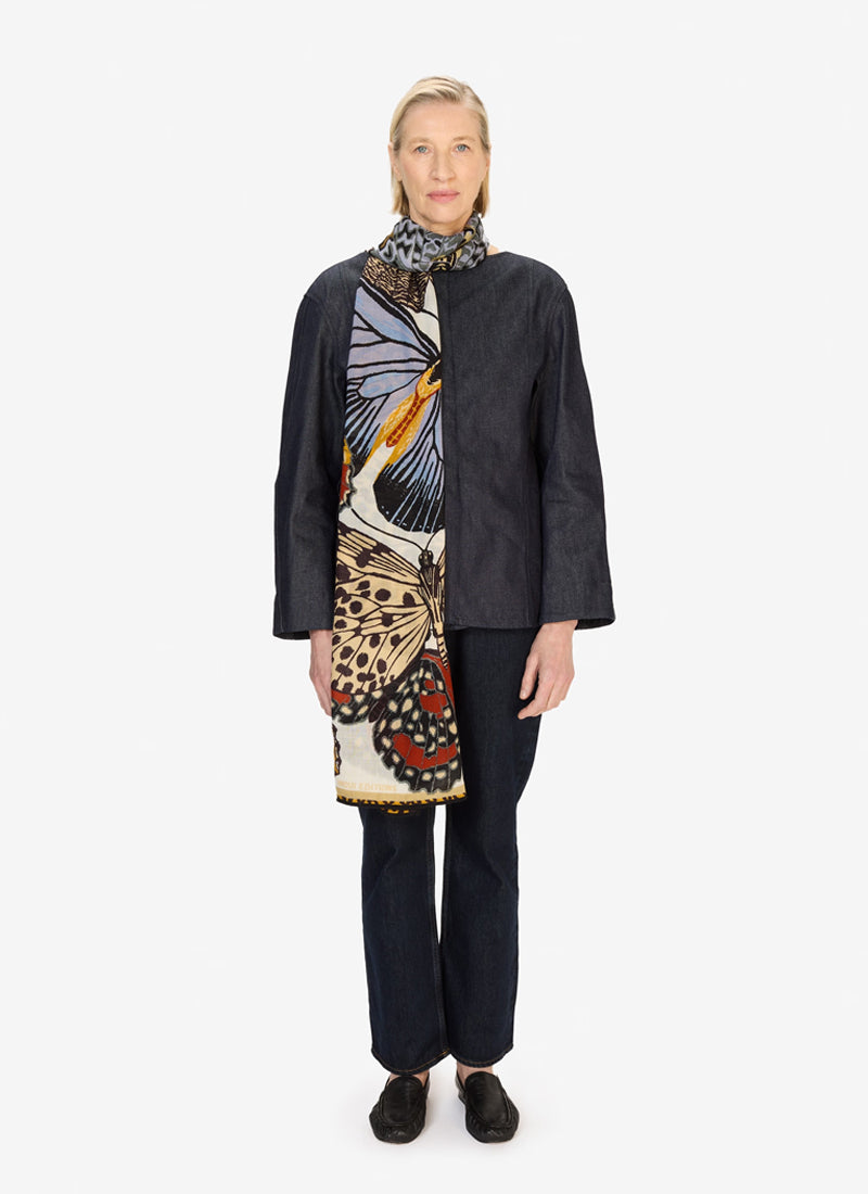 Papillons White Scarf by INOUI EDITIONS at Andrews