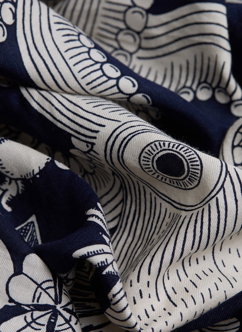 Inoui Editions Square Octopus Scarf