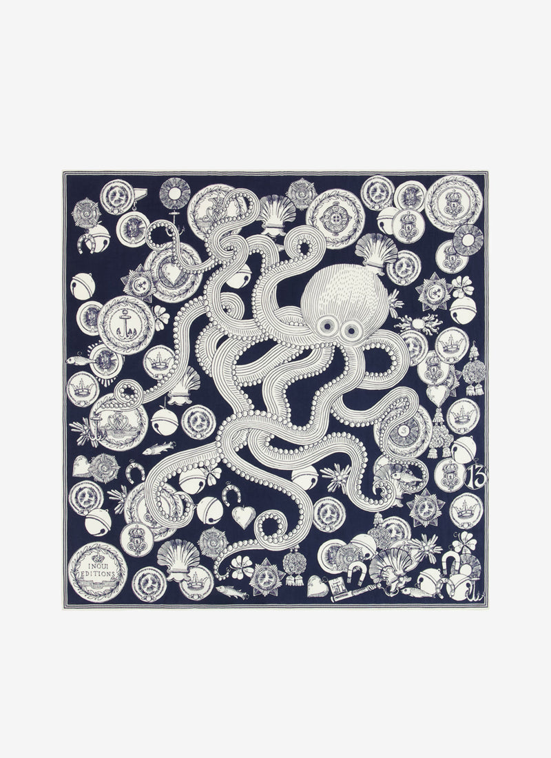 Inoui Editions Square Octopus Scarf