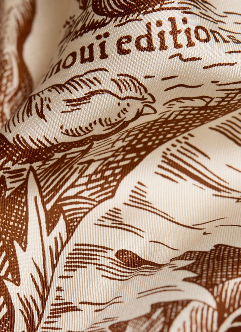 Bangalor Garden Silk Scarf