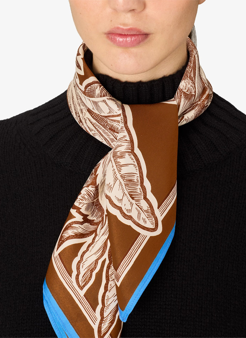 Bangalor Garden Silk Scarf