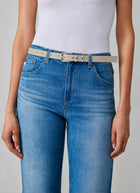 Gavazzeni Italy Iris Double Loop Thin Belt