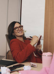 #C Reading Glasses in Cherry Red by IZIPIZI