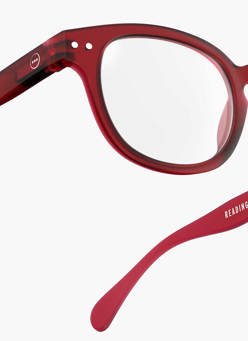 #C Reading Glasses in Cherry Red by IZIPIZI