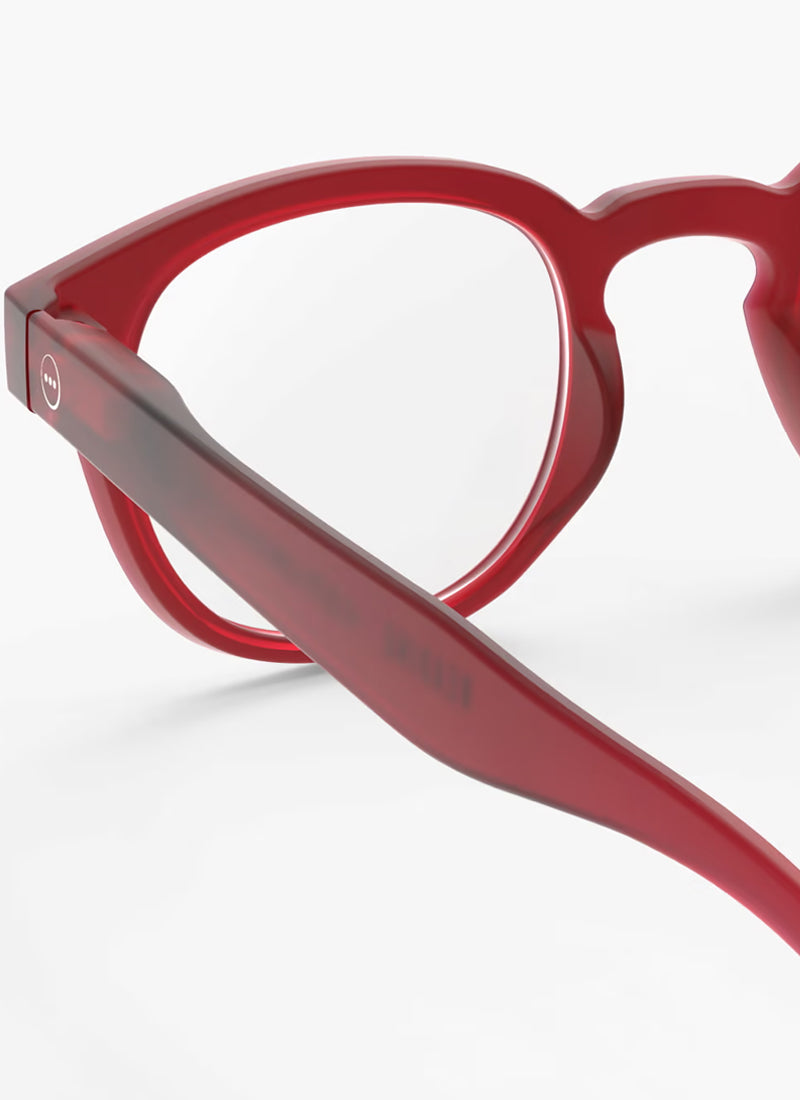 #C Reading Glasses in Cherry Red by IZIPIZI