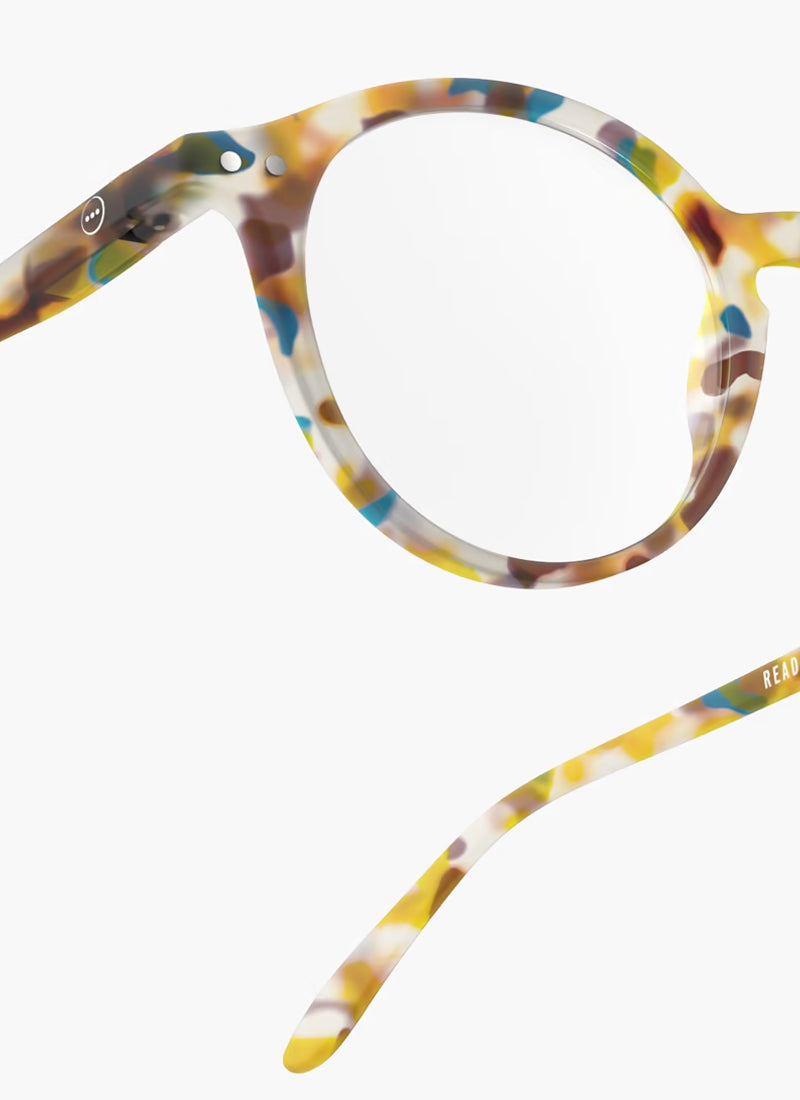 #D Reading Glasses in blue tortoise by IZIPIZI